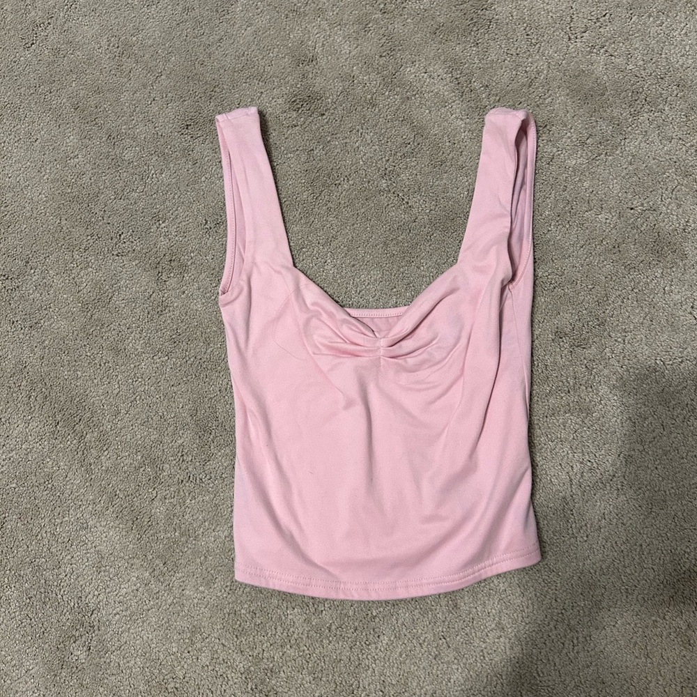 SHEIN Soft Pink Crop Top